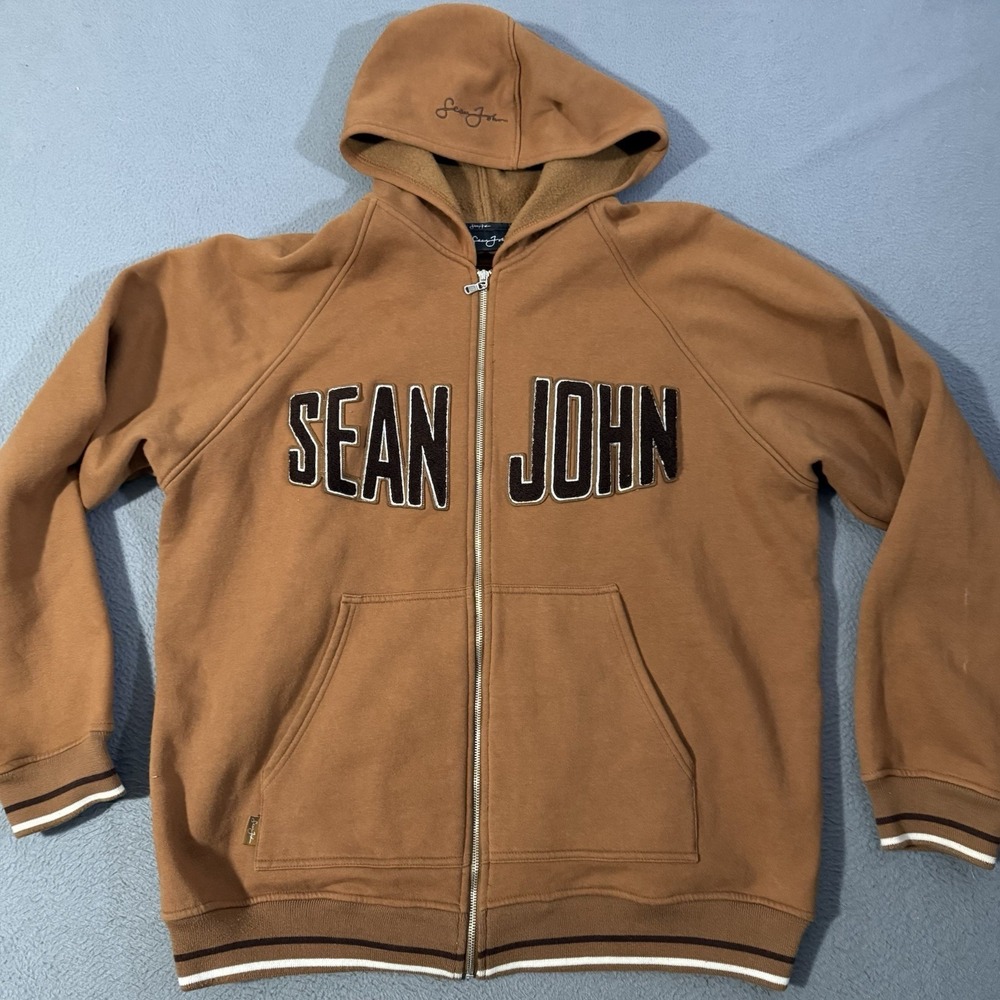 Vintage Y2K‎ Sean John Hoodie Mens XL Authentic Streetwear Baggy Distress Grunge